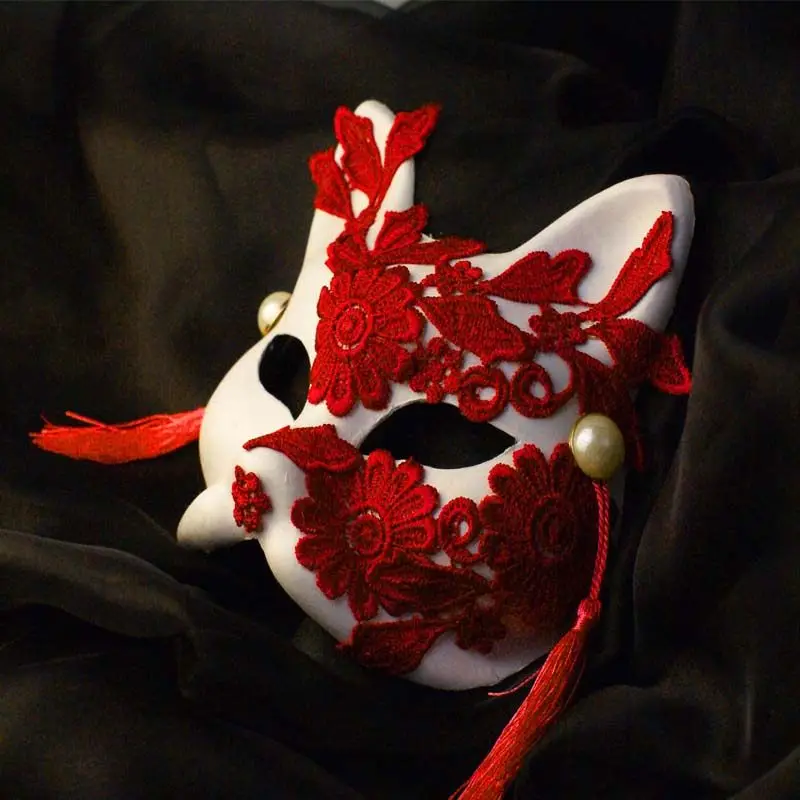 

New Fox Cat Female Mask Singing Adult Fake Mask Cosplay Masquerade Full Face Sexy Fun Live Stream Multiple styles available