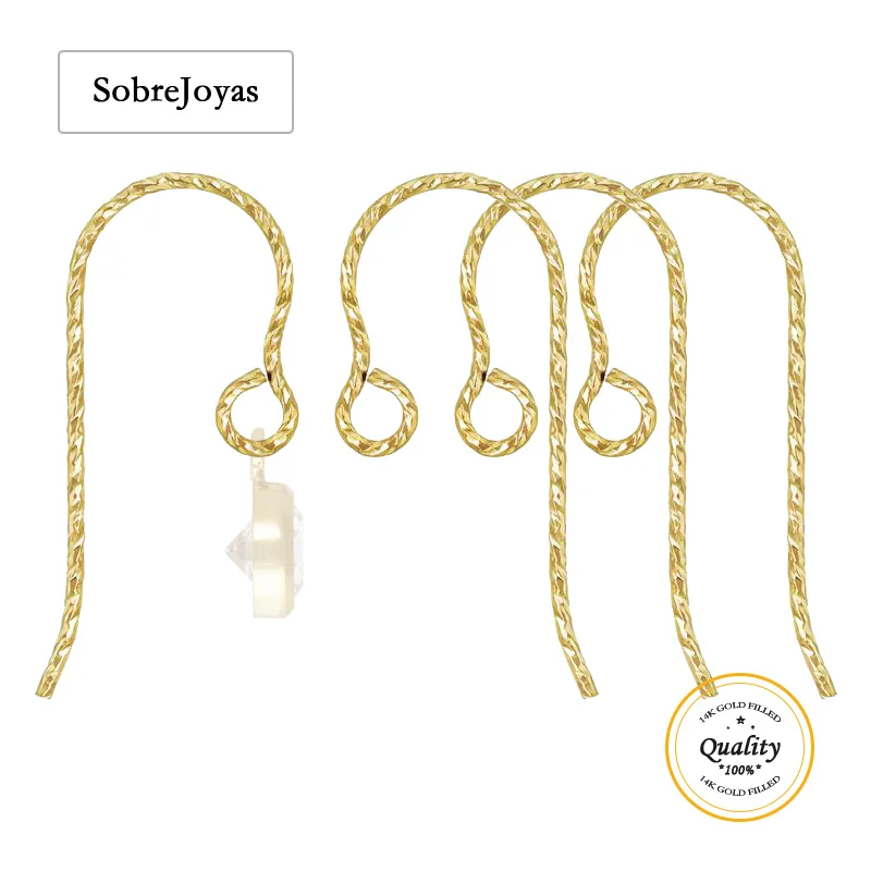 

Блестящая микроушная проволока, заполненная золотом 14 карат, изготовление ювелирных изделий, аксессуары для застежек для сережек своими руками, серьги-капли 0,51 мм