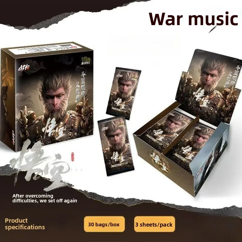 

Black Myth: Wukong Thick Collectible Cards - Holographic Flash Cards, Sun Wukong & Iron Fan Princess Anime Game Merch