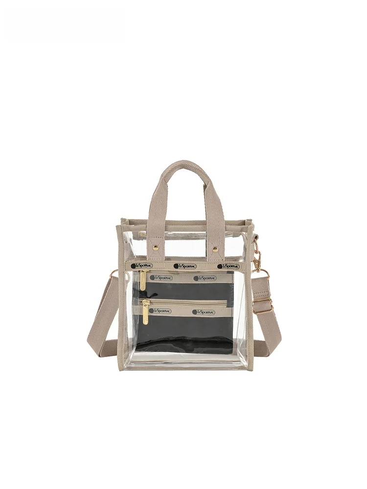 

LeSportsac Classic Series Summer Transparent Crossbody Bag Single oulder Commuter Bag Soft Handle Motorcycle Sle Faion
