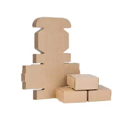 20/50PCS Kraft Paper Gift Boxes Mini Jewelry Packaging Carton Box For Wedding Party Favor Small Cardboard Soap Box