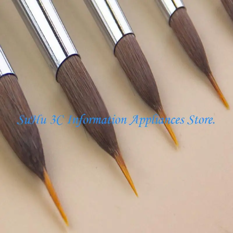  Wooden Handle Watercolor Liner Brush for Watercolor Acrylic Gouache Oil Painting
