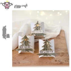 Piggy Craft metal cutting dies cut die mold Christmas tree box Scrapbook paper craft knife mold blade punch stencils dies