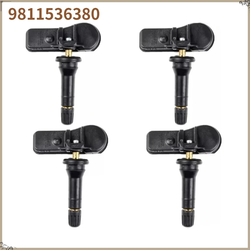 

9811536380 4PCS FOR PEUGEOT 5008 508 ( 8) 2013 2014 2015 2016 2017 TPMS 433MHz TIRE PRESSURE SENSOR TPMS PEUGEO 9802003680