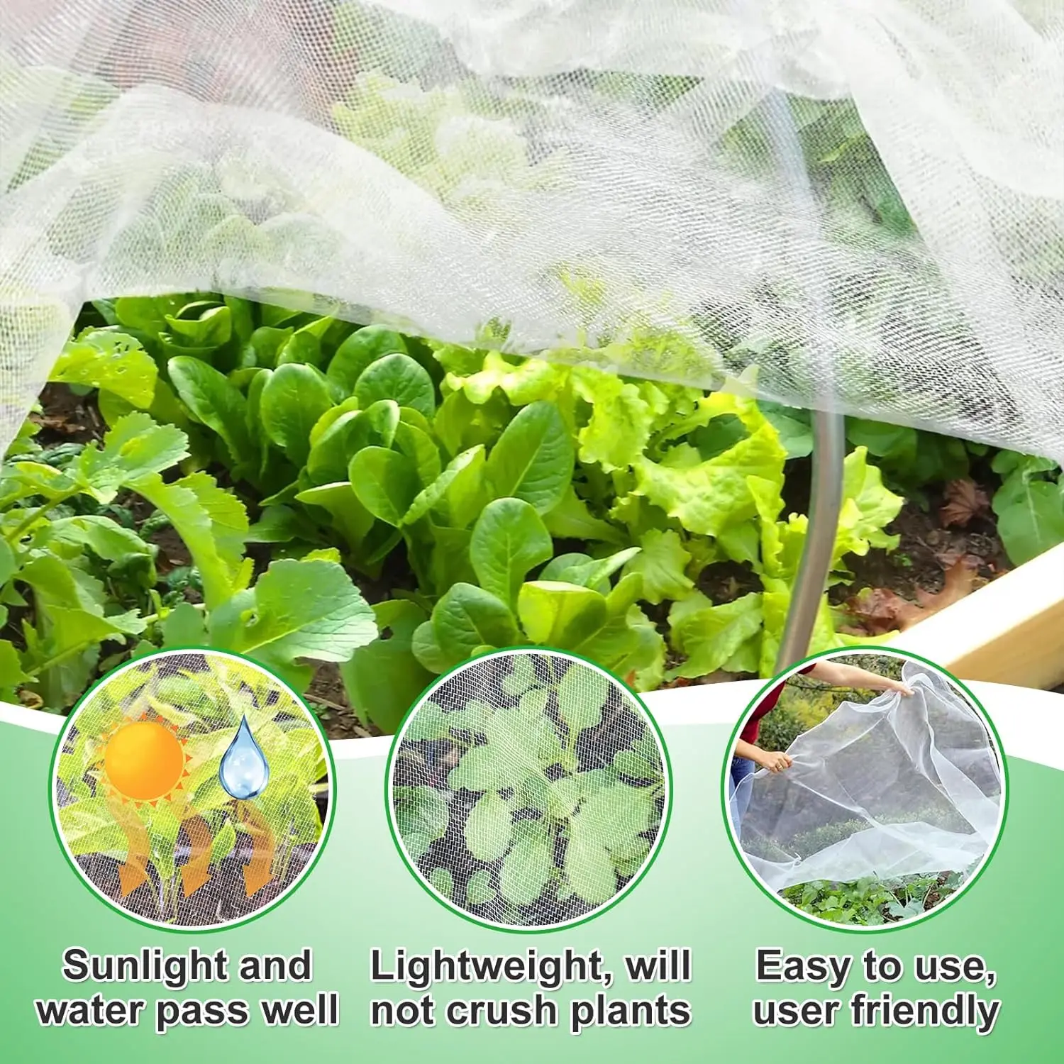 Garden Insect Net Protection Net Vegetable Flower Fruit Care Cover Network Greenhouse Protective Net Pest Control Anti-Bird