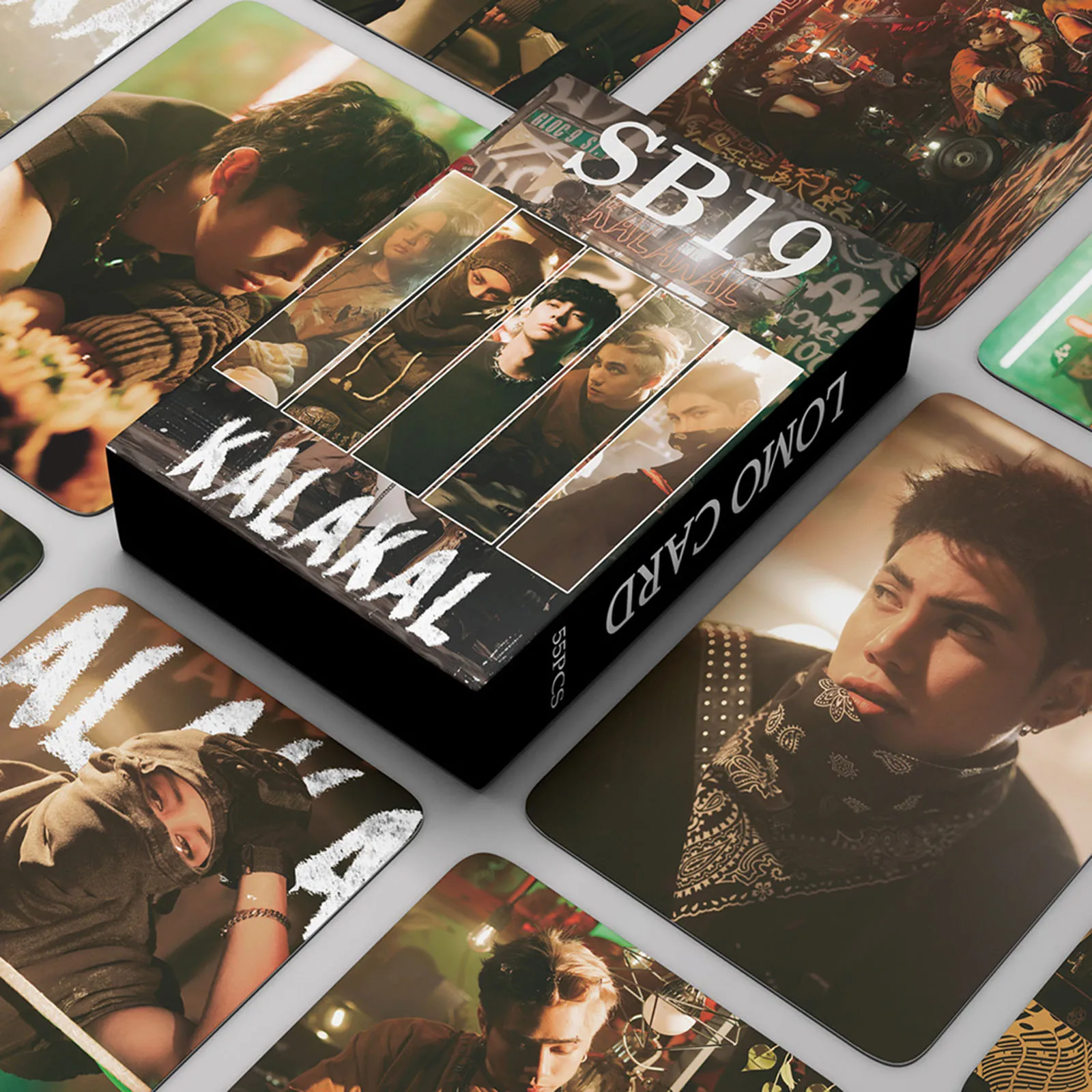 55Pcs/Set SB19 KALAKAL Album Photocards Pablo Josh Stell Ken Double-sided Lomo Cards Concept Fashion Postcards Fans Collection