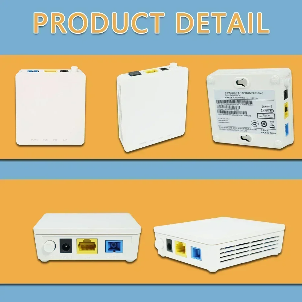 OPTFOCUS-Nuevo Roteador Original, 10 unidades, HG8310M, XPON ONU, Apc, Upc, 1GE, ONT, Compatible con todos los modelos de detección OLT 100%