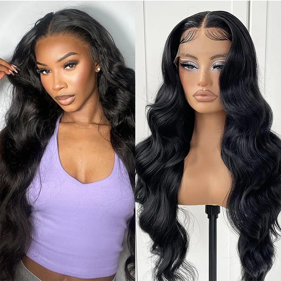 Body Wave Transparent 13x6 Lace Frontal Human Hair Wigs Remy Raw Brazilian Wavy 13x4 HD Lace Front Wig For Women 4x4 Closure Wig