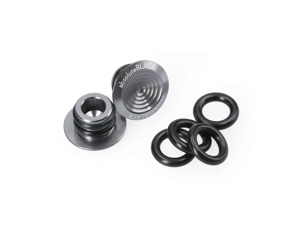 *Enhance Your Bike's Aesthetics with Absolute Black Bar Plugs for MTB, Brompton and Road Bike