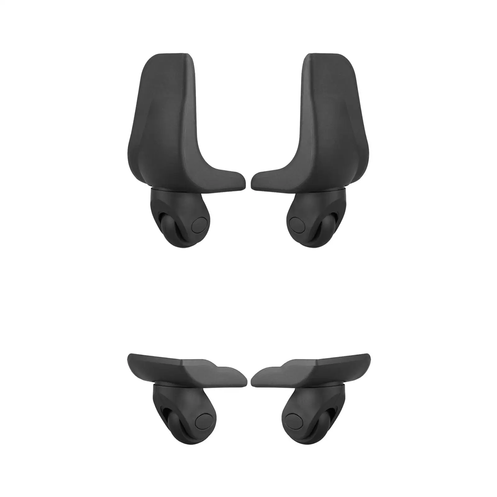 استبدال عجلات الأمتعة المتينة، بكرات إصلاح مقاومة للتآكل، عجلات دوارة عالمية لصندوق الأمتعة، حقيبة السفر