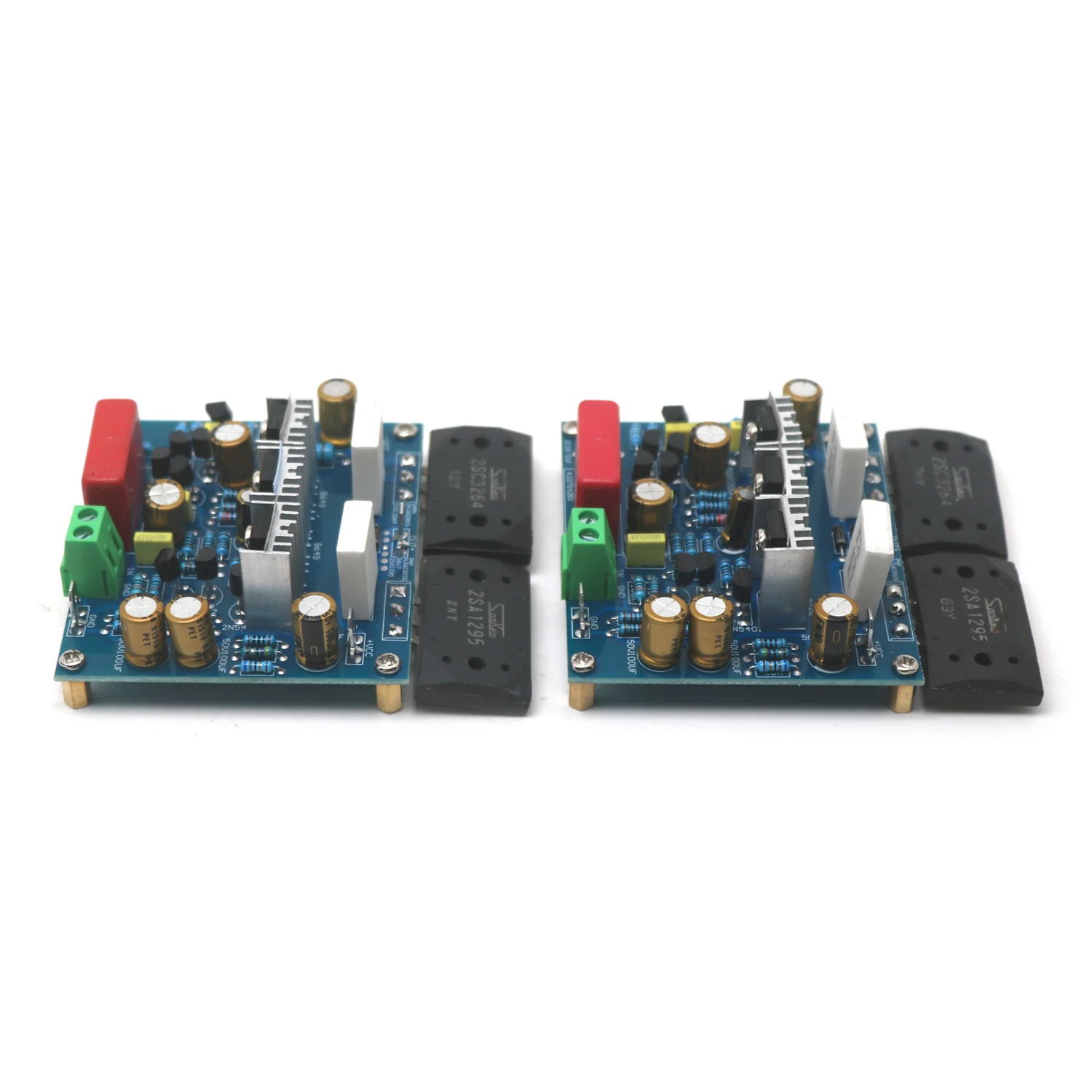 2PCS MX50 SE SANKEN 2SC3264 A1295 100W×2 듀얼 채널 오디오 전력 증폭기 보드 HiFi 스테레오 앰프