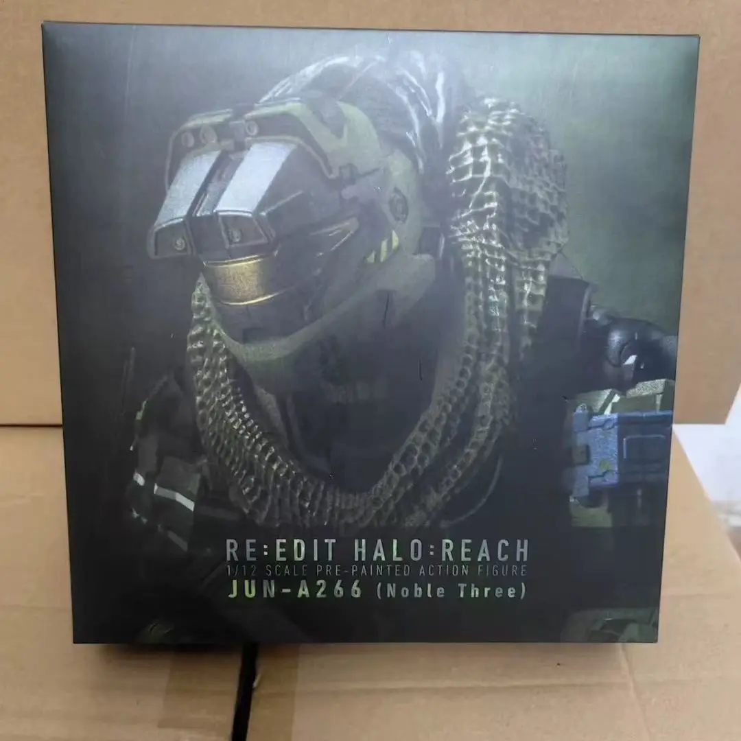 NUEVO 1/12 Noble Seis figuras JUN A266 3.o Oficial figura de anime de acción Halo: Reach figura Decoración de la habitación Regalo al por mayor para niños