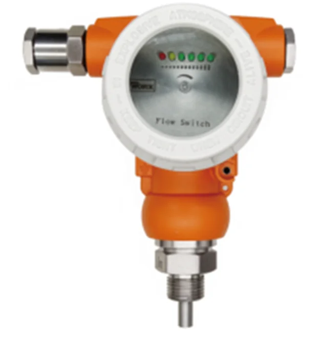 Explosion Proof Thermal Flow Sensor Switch For Air Water Gas And Resin