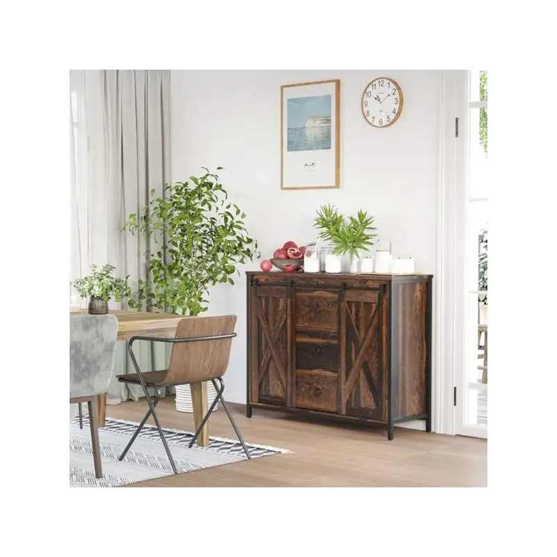 

Коричневый кухонный сервант для хранения и организации шкафа