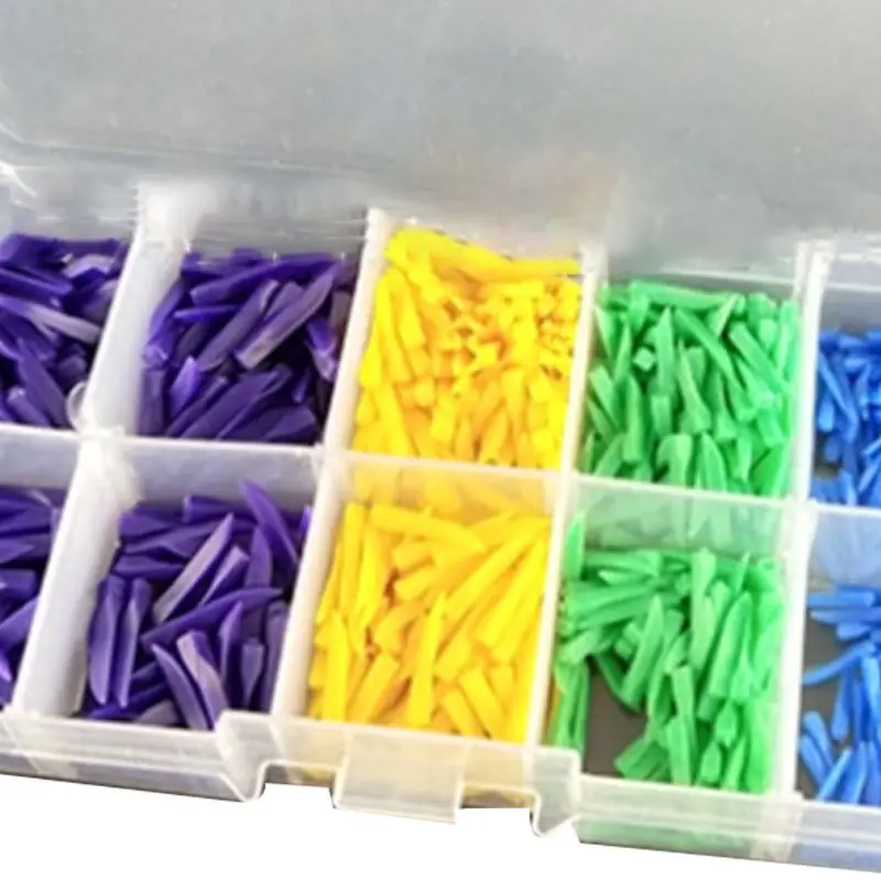 800Pcs/Box 4 Sizes Dental Disposable Teeth Diastema Plastic Wedges Consumable Or Dropship