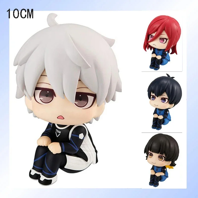 10cm LookUp Bachira Meguru Figure Blue Lock Toys Isagi Yoichi Chigiri Hyoma Nagi Seishiro Action Figure Q Version PVC Model Gift