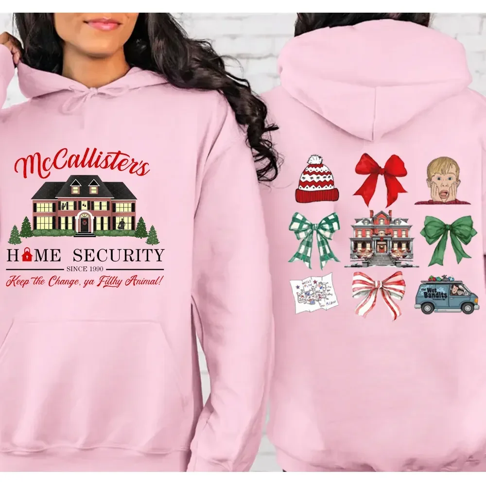 Movie Hoodie McCallister's Home Security Sweatshirt Home Alone Christmas Kevin McCallister Battle Plan Sweater Funny Xmas Tops