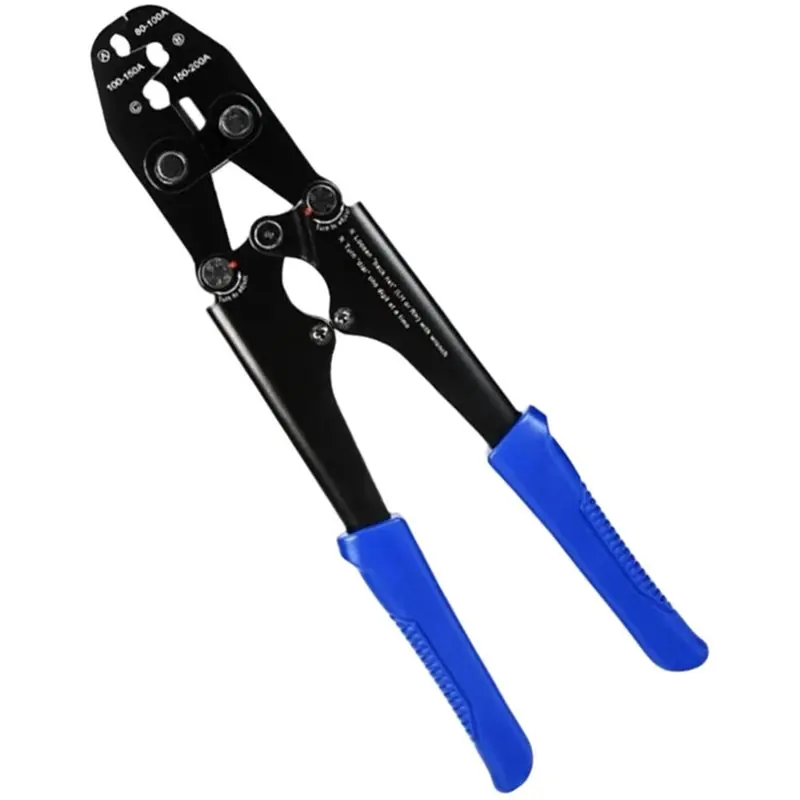 

Copper Nose Crimping Pliers 1Pc Wire Stripper Open Nose 5-200A Terminal Crimping Tool Set Battery Lug