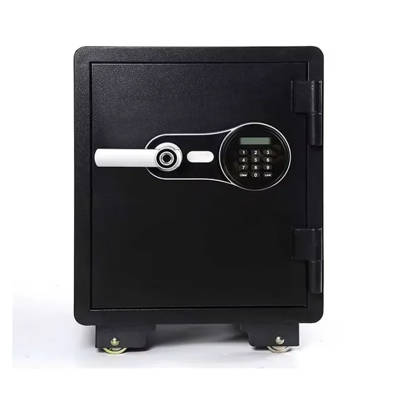 Digital Electronic Safe Box with LCD Screen and Movable Wheels Anti Slip Password Lock for Home Office Hotel Commercial Use