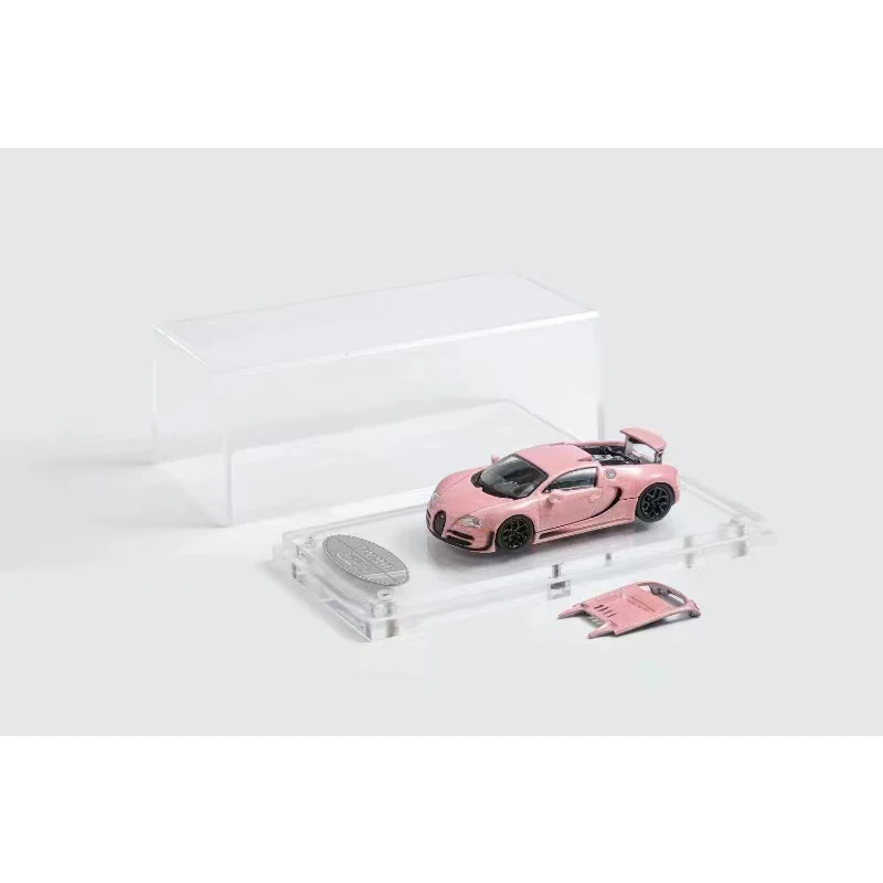 Presale Mortal 1:64 VEYRON Blue Orange Pink Carbon Diecast Diorama Car Model Collection Miniature Toys