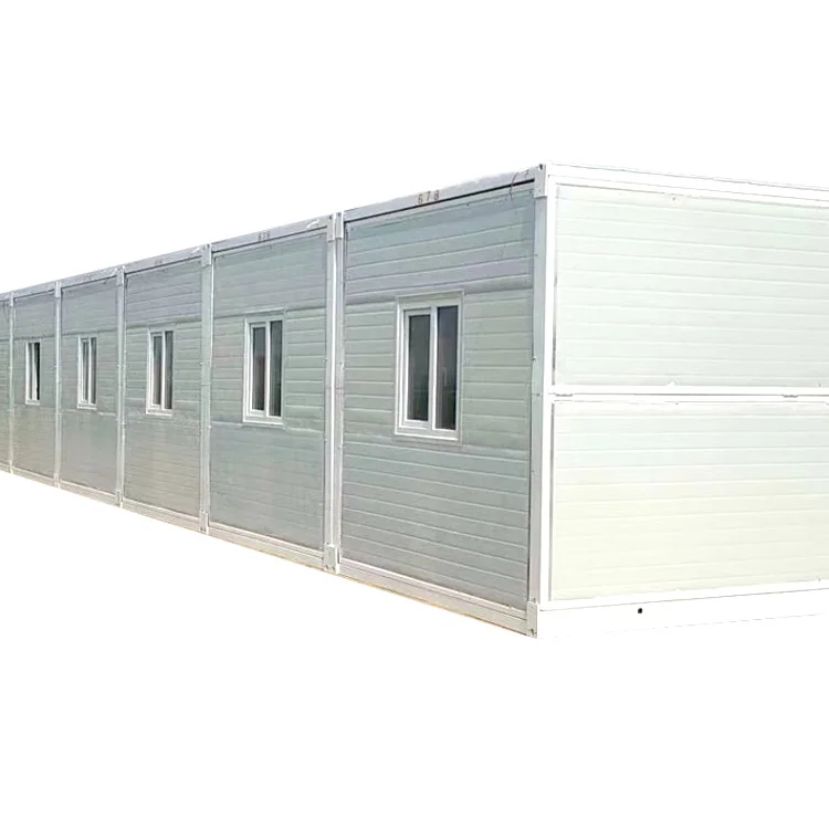 China Made Prefab Construction Site Easy Double Wings Folding Assemble Storage Container House