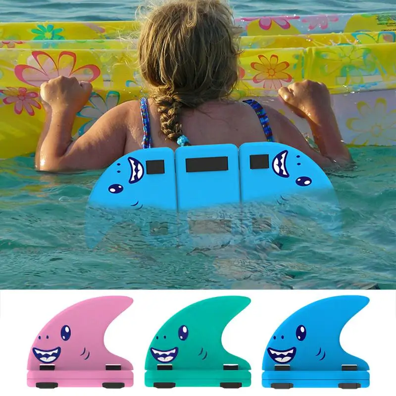 Shark Pool Float Swimming Aid Floatation Device For Children Cute Fin-Shaped Pool Party Decor Swimming Pool Floats For Beginner