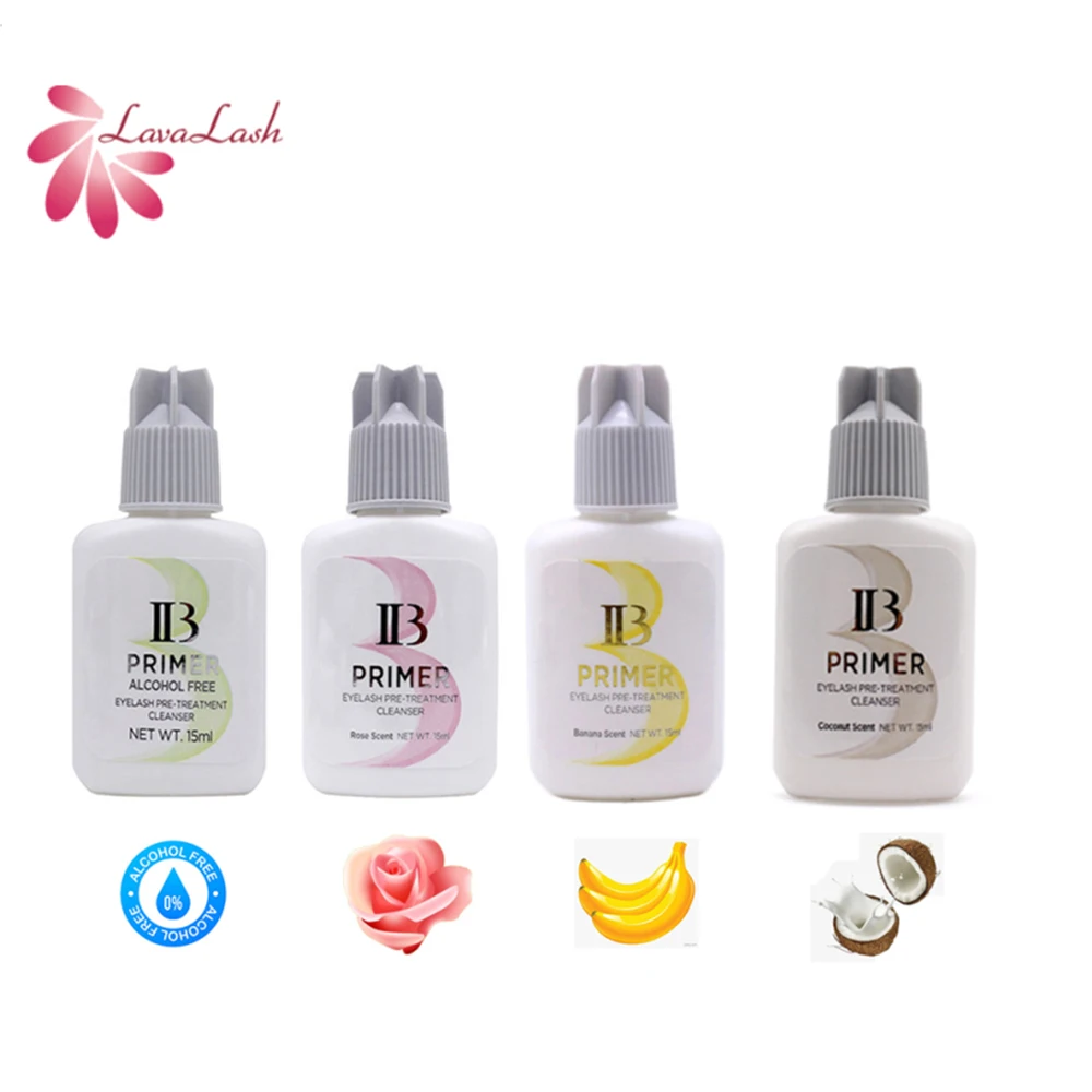 IB PRIMER For Eyelash Extensions Glue Korea Original Professional Clear False Eyelashes IB Primer Banana Flavor 15ml Makeup Tool