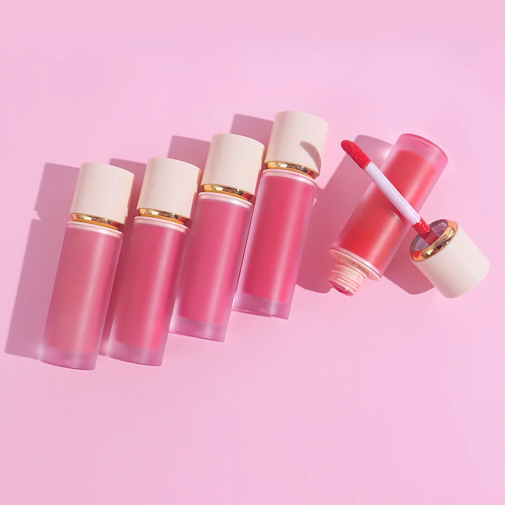 Private Label 11-color Liquid Blush Pigment Long Lasting Waterproof Simple Nature Custom Logo Facial Makeup Wholesale Vegan