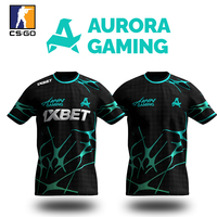 CS2 Summer Training Jersey Esports Club Aurora Gaming 2025 Uniform CSGO Player Custom T-shirt Sports Breathable O Neck Boys Tees