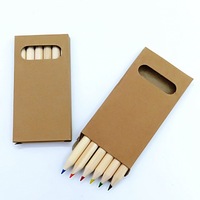 60pcs 3.5 inches short  6  colors pencils ,drawing coloring pencils Set for Kid art Painting Mini School Graduation