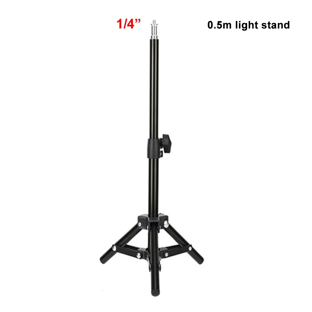 Photography Portable Tripod  for Camera Laser Level Projector Softbox LED Ring Light Phone with 1/4 Screw