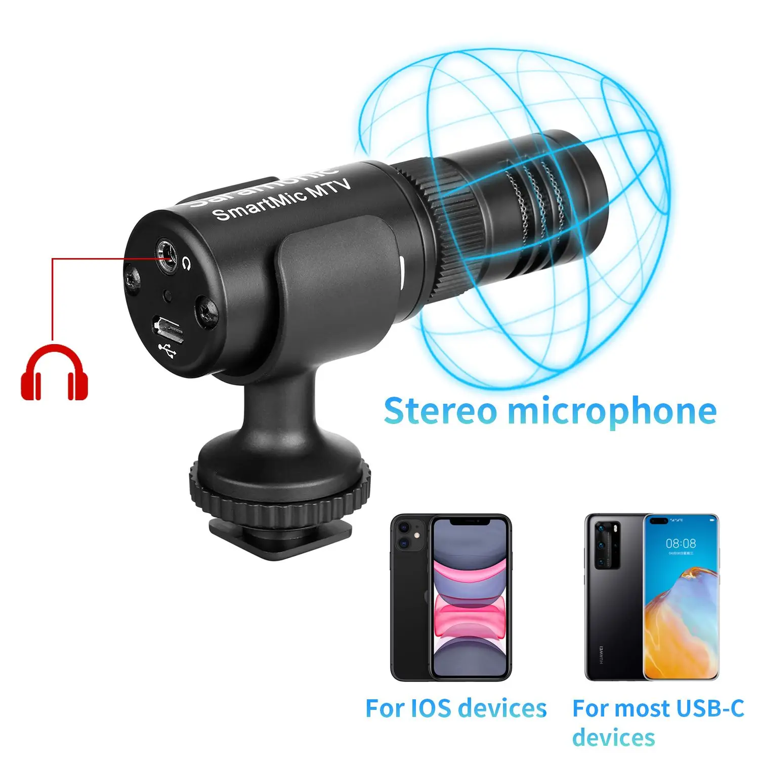 Imagem -06 - Saramonic Smartphone Video Kit Smartmic Mtv Youtubers Podcasters Vloggers Live Streaming Facebook Blogger Facebook