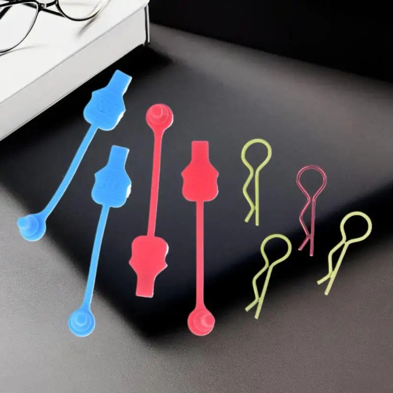 قم بحسن تجربة سيارت RC الخاصة بك مع 4 قطعة من مشابك الجسم المصنوعة من السيليكون لأجزاء ترقية 1/10 1/8 Arrma Granite Kraton 6s #3