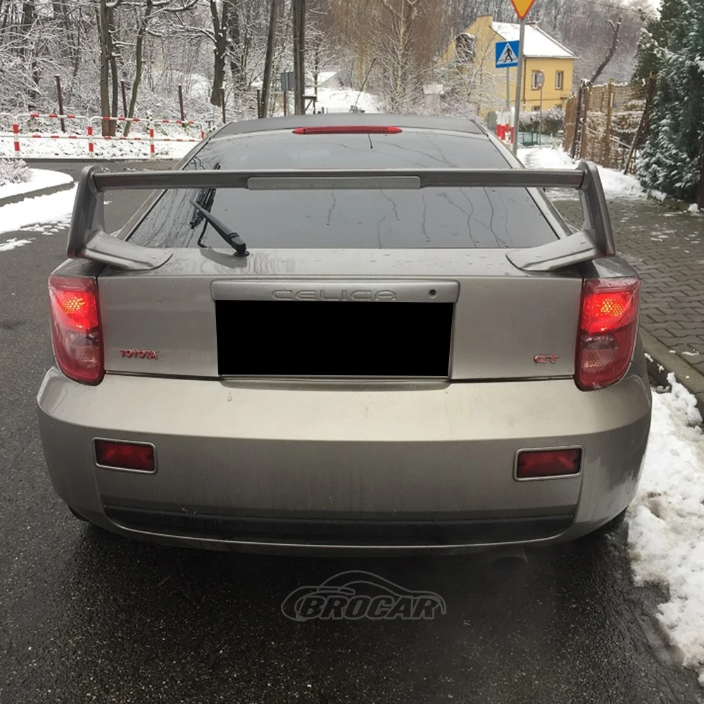 For 2000--2005 Toyota CELICA Trunk Spoiler with LED Lights High Quality ABS Plastic Gloss Black Spoiler Trunk Boot Wing Spoiler