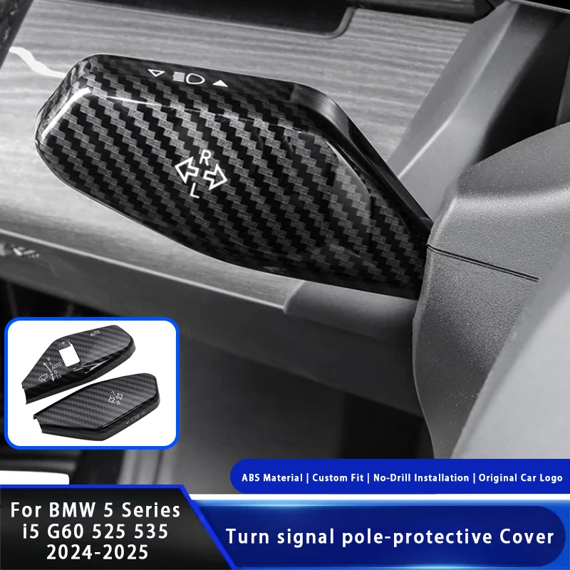 

For BMW 5 Series i5 G60 525 530 2024 2025 Car Turn Signal Wiper Switch Decorative Pole Car Interior Modification Accessories