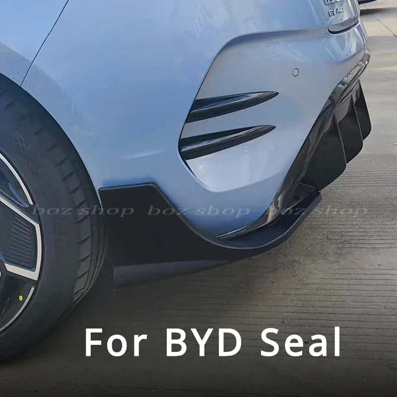 For BYD Seal EV 2022-2024 Rear Corner Air Knife Exterior Modification Four-wheel Drive High Matching Rear Lip Modification