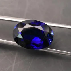 Natural Blue Sapphire Unheated Oval Faceted Cut 13x18mm 15.0ct Gemstone AAAA+ VVS Loose Gemstone For Jewelry Making