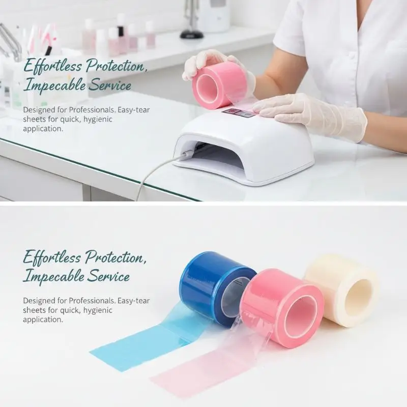 1200 Sheets/roll Perforated Dental Film Disposable Barrier Film Adhesive Protective Film For Dental Hotel Toilet Sanitary Guard