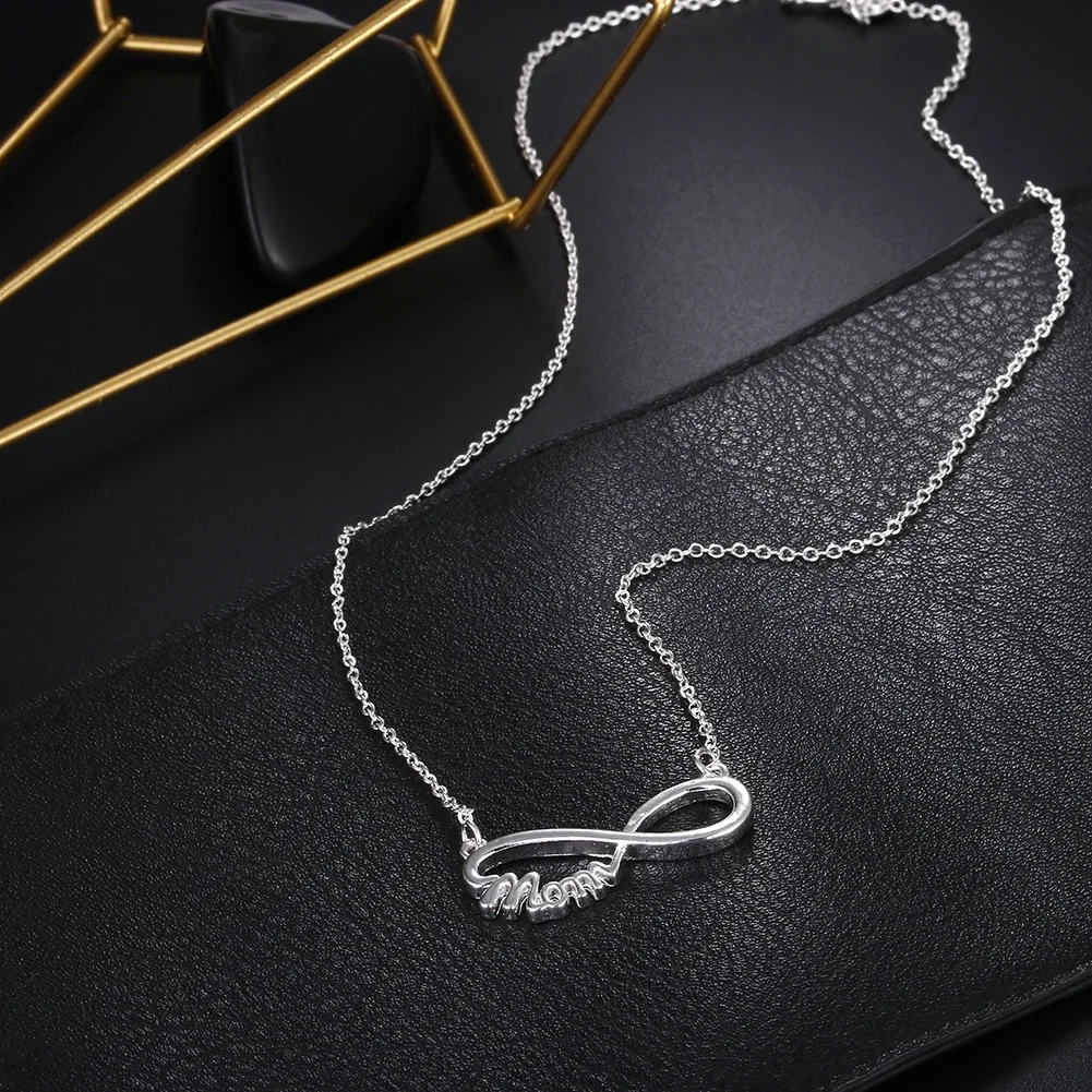 925 Sterling Silver Necklace Elegant Mom Pendant For Women Luxury Fashion Party Wedding Accessories Jewelry Christmas Gifts