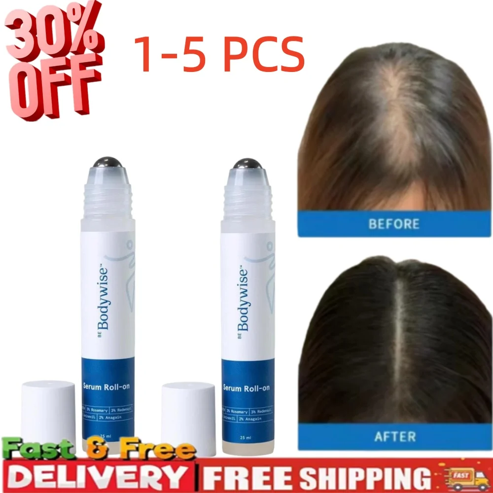 Rosemary Hair Nourishing Serum Roll-on Growth Roller Increase Hair Density Nourish Improves Scalp Health Hair Essence Care 25ml