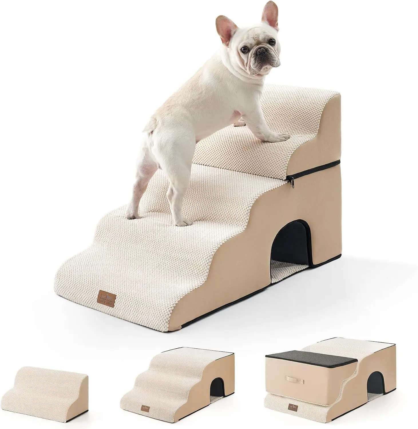 Dog Stairs for Bed with Tunnel 19.7