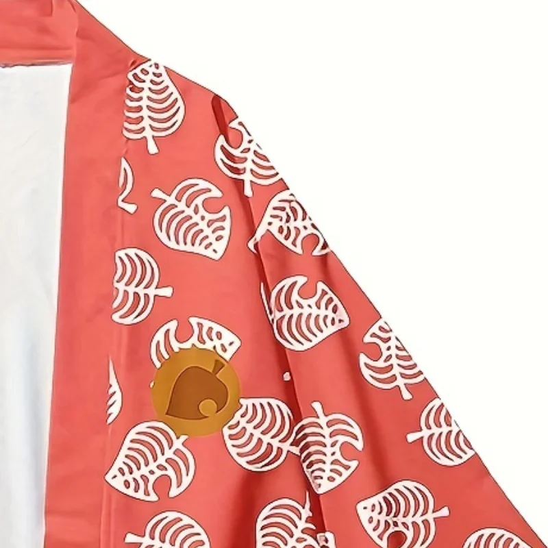 زي دي كوسبلاي ريك pour Homme et Femme، كيمونو Japonais Imprimé Cuir عن طريق الفم Elu Mignon، Everak، Rose، Vert، Cardigan Haori،