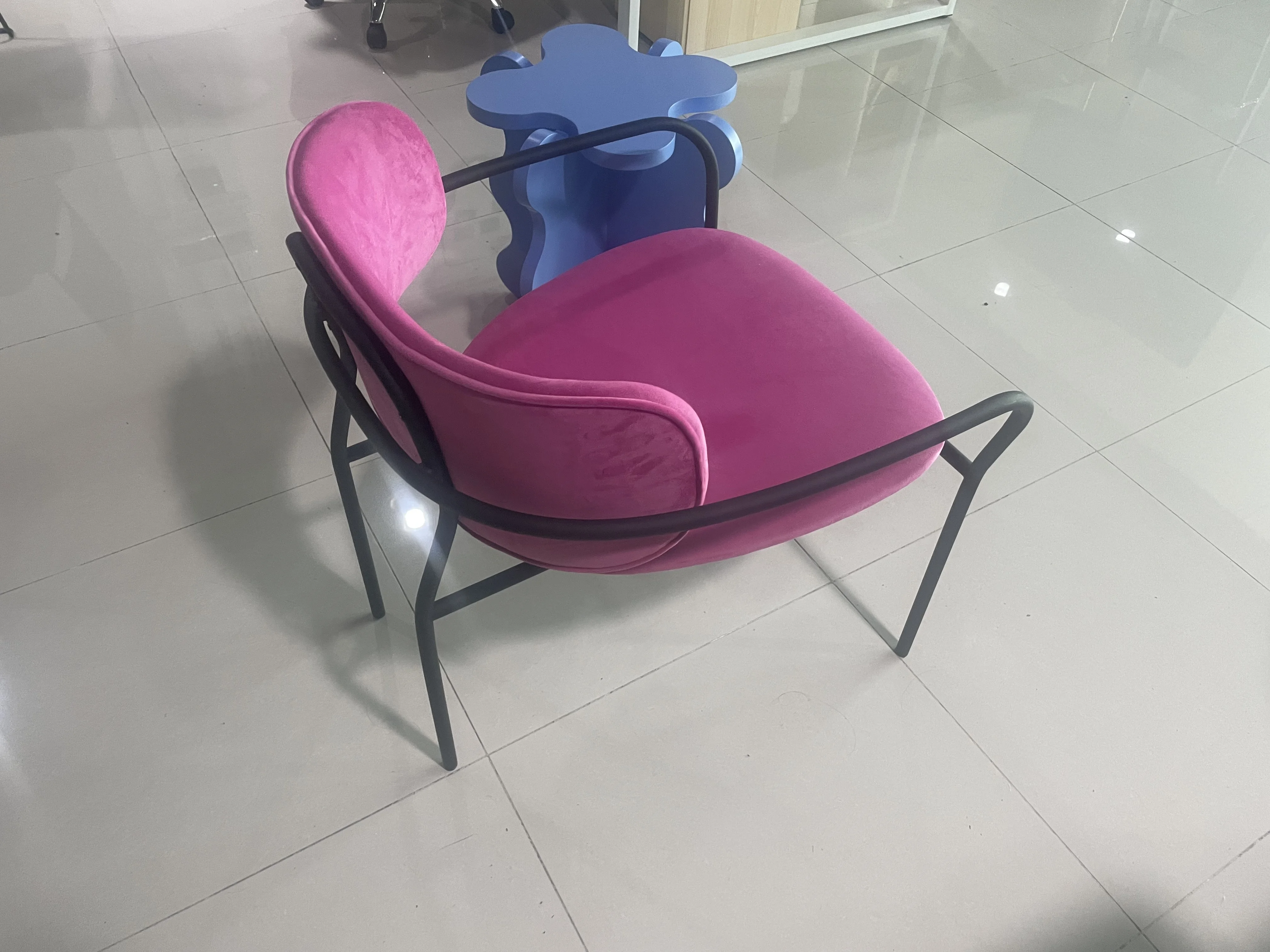 Sillón giratorio para sala de estar, silla de salón, coco