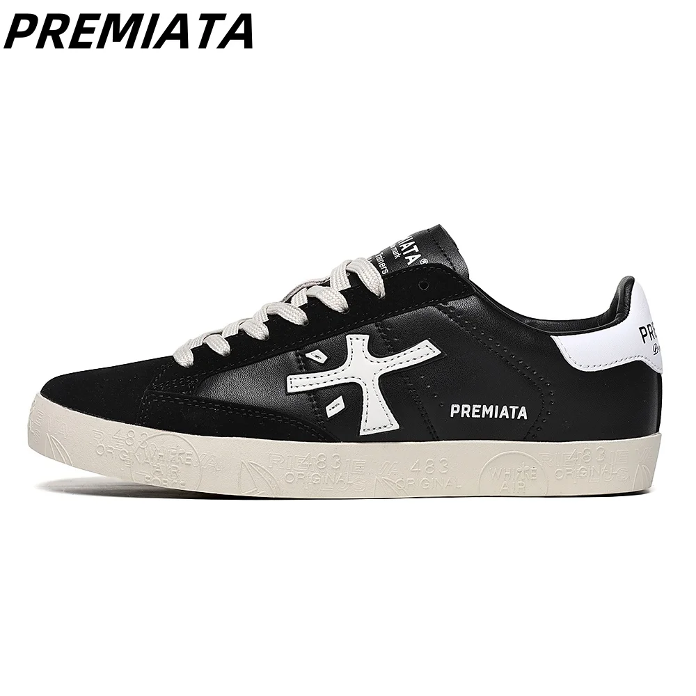 PREMIATA men's shoes 2024 new breathable fashion sneakers men's casual leather sports small white trendy shoes Premiata luxury