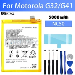 100% New Original Battery NC50 For Motorola  G32/G41Battery + Free Tools