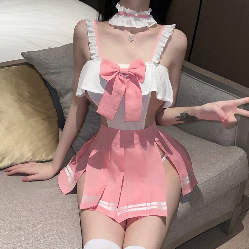 Erotic Lingerie Kawaii Suit Women Anime Japanese Apron Maid Outfit Cute Cosplay Costume Servant Hot Uniform Cosplay Lingerie