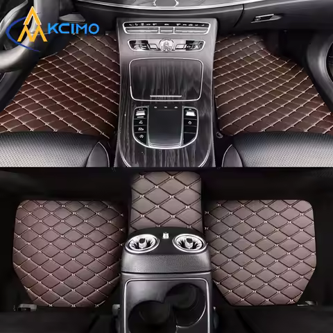 Universal 5 pçs tapetes de carro couro do plutônio à prova ddustágua à prova de poeira auto pé almofada protetor almofadas moda carro pé almofada