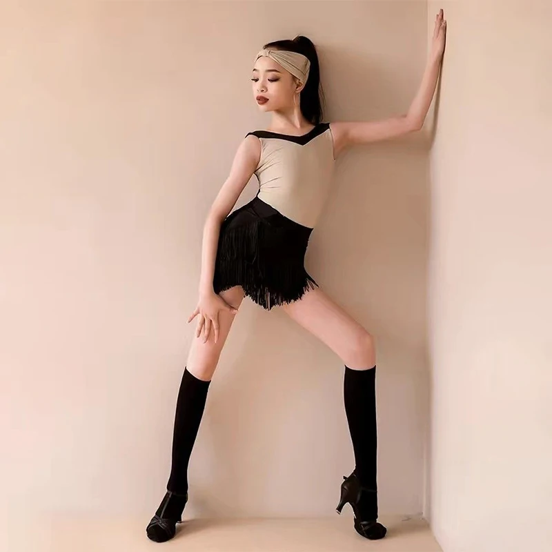 

Новый детский костюм для латиноамериканских танцев: платье для выступлений и соревнований