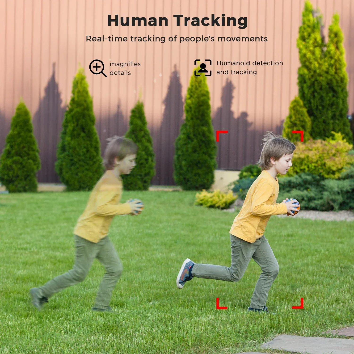 Mini PTZ Wifi Camera 4MP 2K ICsee Surveillance Camera 5X Digital Zoom HD Night Vision Human Detection Home Security Protection