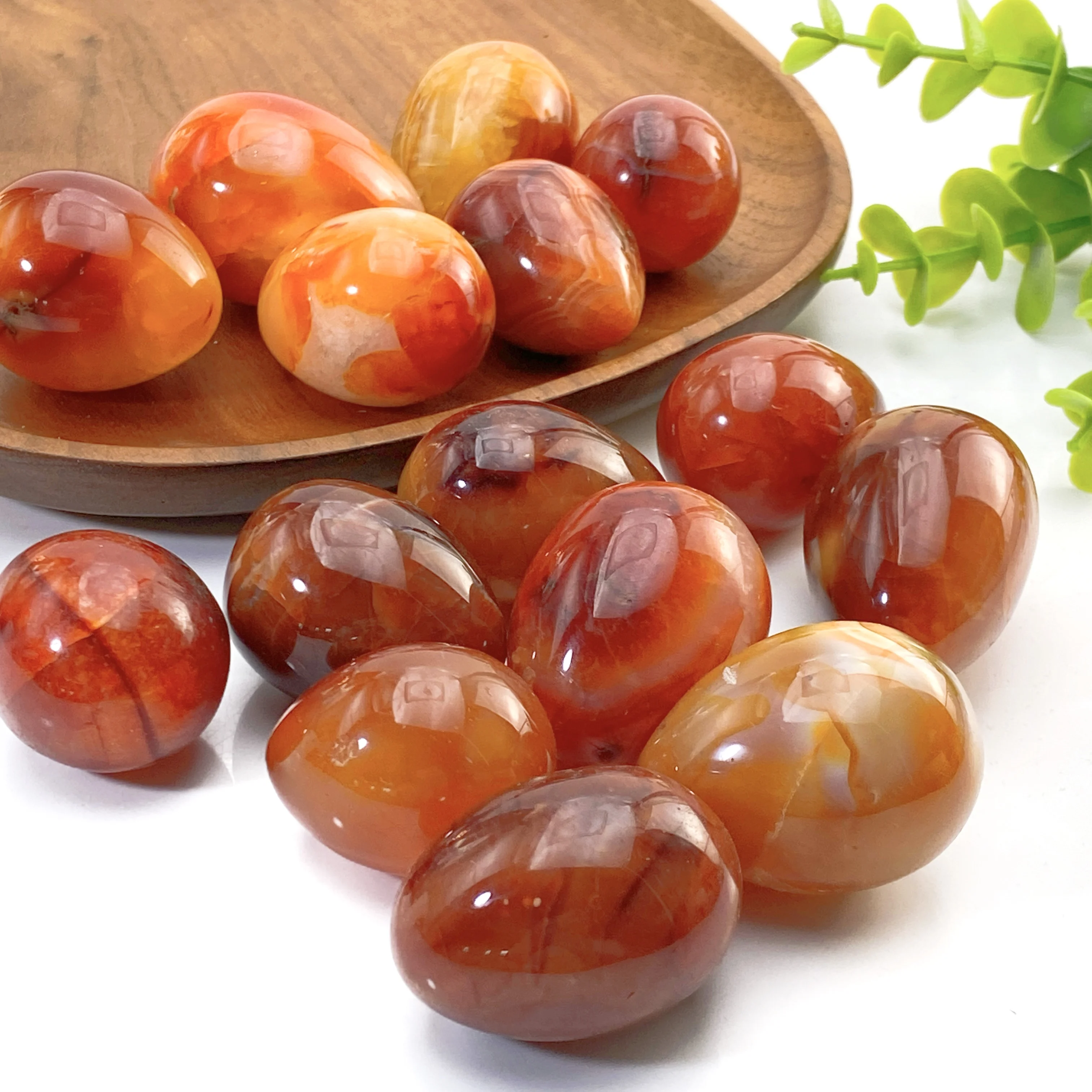 Random 1PC Red Agate Egg,Excellent Gifts,Family And Friends Gift,Easter Gift,Home Decoration,DIY Decorations,Room Decoration.